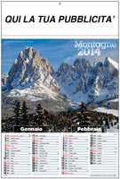 Calendario Illustrato Paesaggio Montagna